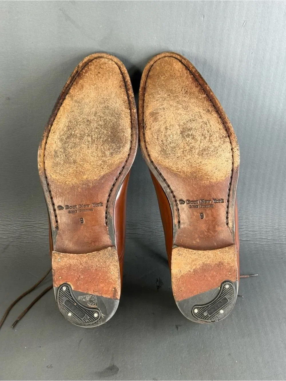 To Boot New York Forley cognac brown leather cap-toe Oxford shoes men’s 9